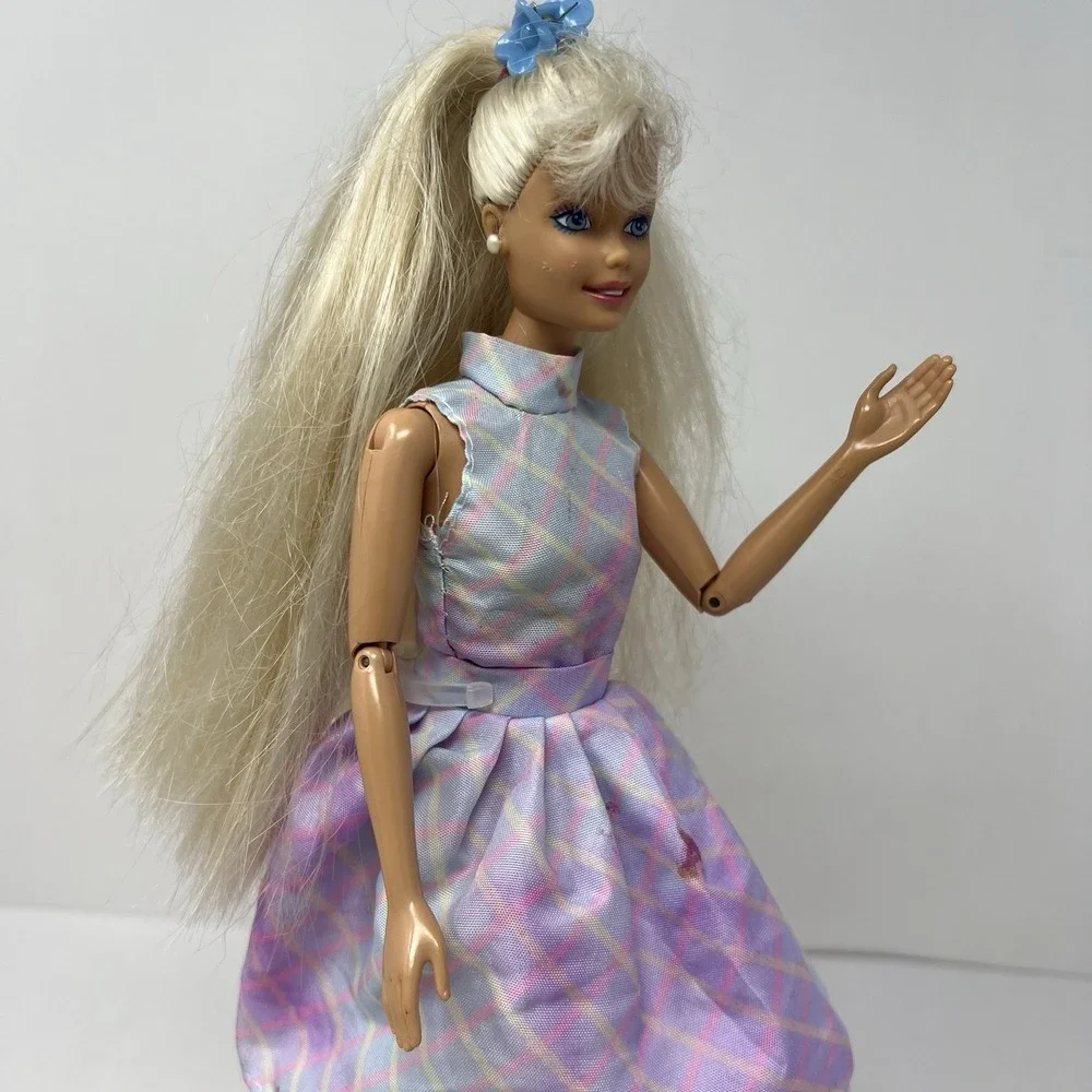 Barbie Working Out Articulated Body‎ bend hips long Blond Hair 1993